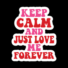 Valentine day Sticker vector Design, Valentine day Svg Design