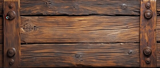 Rustic dark brown wood planks background texture