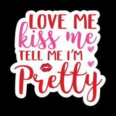 Valentine day Sticker vector Design, Valentine day Svg Design