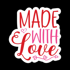 Valentine day Sticker vector Design, Valentine day Svg Design