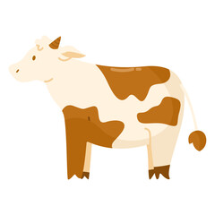 Islamic element doodle cute cow