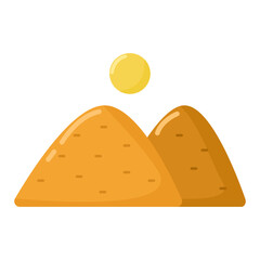 Islamic element doodle hot desert