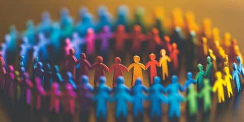 Obraz premium Diverse Human Figures Showcasing Varied Traits, Passions, and Abilities, Targeting Audiences with Unique Tastes and Buying Potential