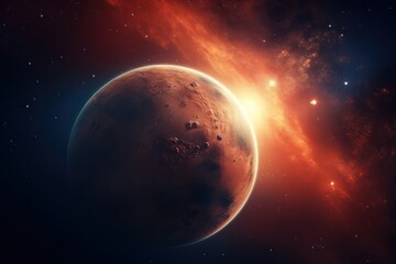 Obraz premium Mars in galaxy astronomy universe outdoors.