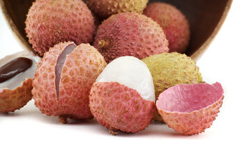 Fresh Lychee Fruits with Peeling Bundle