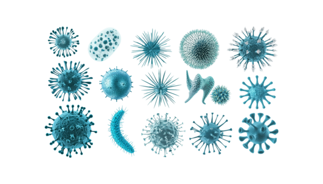 different type of bacteria png