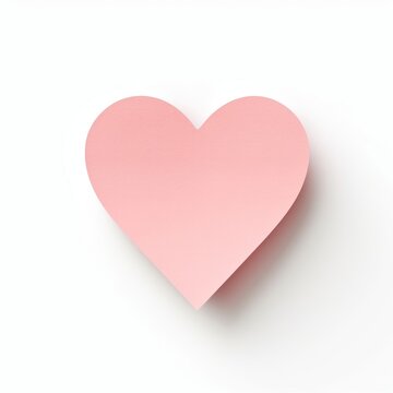 Sticky note heart pattern symbol.
