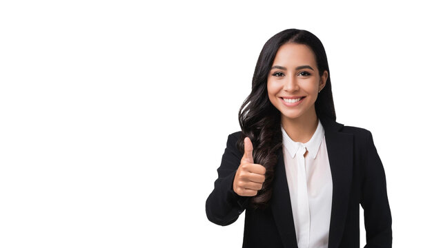 Atractiva modelo en traje de negocios