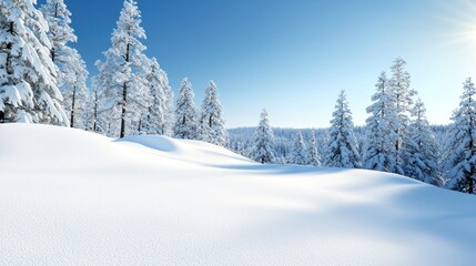 Snowy Forest Landscape