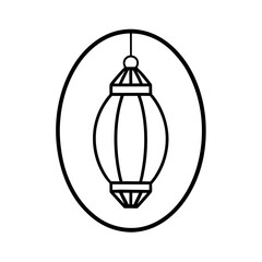Oval Lantern Vector A Stylish Design for Creative Projects