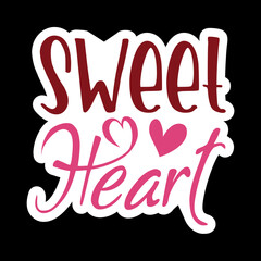 Valentine day Sticker Vector Design, Valentine day Svg design