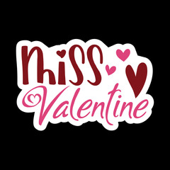 Valentine day Sticker Vector Design, Valentine day Svg design