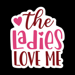 Valentine day Sticker Vector Design, Valentine day Svg design