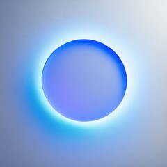 abstract blue circle neon light background