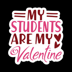 Valentine day Sticker Vector Design, Valentine day Svg design