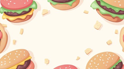 Assorted Hamburgers with Unique Toppings Displayed on a Wooden Board in a Casual Dining Setting