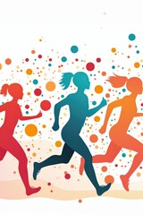 Obraz premium Gut health diagram linking stool samples to probiotics and exercise