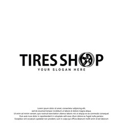 tires shop logo template icon vector. Vector illustration of a tires for tires shop