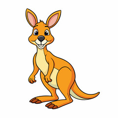kangaroo vector cartoon