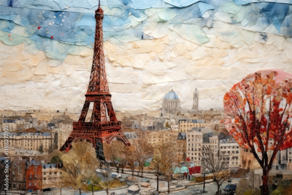 Poster eiffel tower tower architecture building.