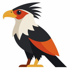 illustration of a crested caracara