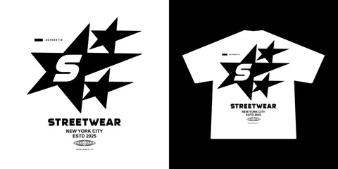  Futuristic streetwear Poster With Aesthetic Graphic Design for T shirt Street Wear and Urban Style