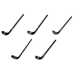 Hockey stick Icon Vector illustration On White Background 