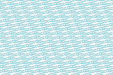 swim vector pattern design seamless