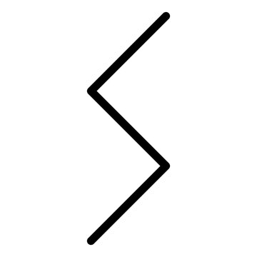 recommend clip art: Rune alphabet icon letter S