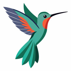 hummingbird in flight