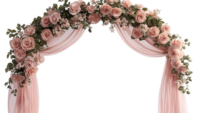 Wedding flower arch png