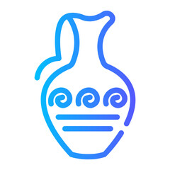 amphora Line Gradient Icon