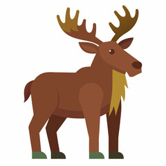 Obraz premium moose vector illustration