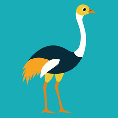 illustration of an ostrich