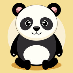 Fototapeta premium panda cartoon vector