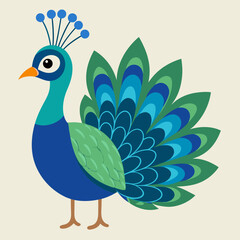 peacock vector illustration