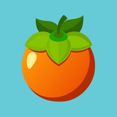 vector illustration of an persimmon