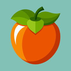 vector illustration of an persimmon