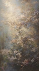 Garden outdoors painting nature.