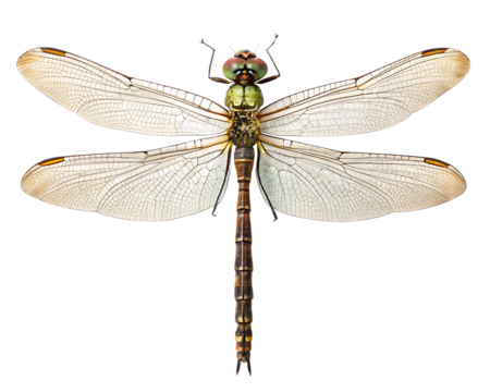 A dragonfly isolated on transparent background