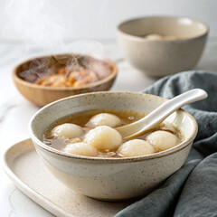 Steaming Bowl of Tangyuan for Lunar New Year