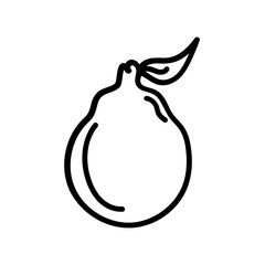 pear isolated on white