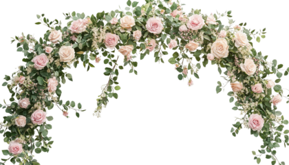 Wedding flower arch png