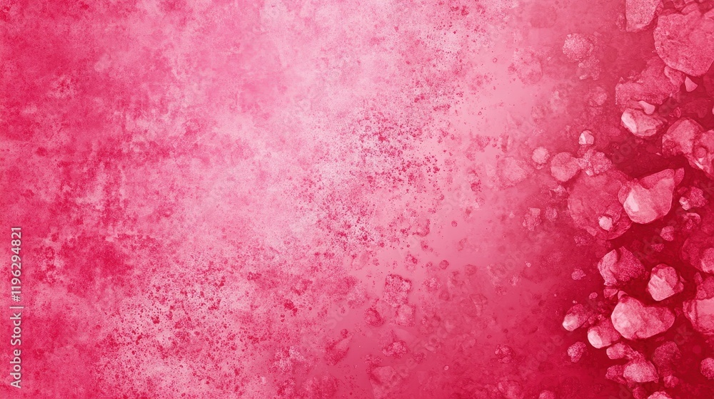 Poster abstract pink and red textured background with splatter effect