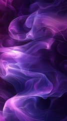 Obraz premium Abstract purple and pink flowing smoke design