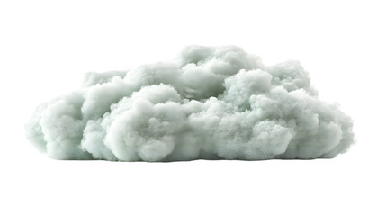 Soft cloud formation over white background nature cloud content minimalist environment close-up view conceptual imagery