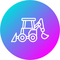 Backhoe Loader Icon