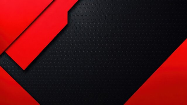 a close up of a red and black wall with a black and red design