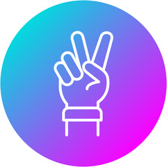 Victory Gesture Icon