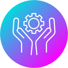 Obraz premium Support System Icon